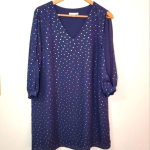 Skies Are Blue Sheath Cutout Sleeves Dress